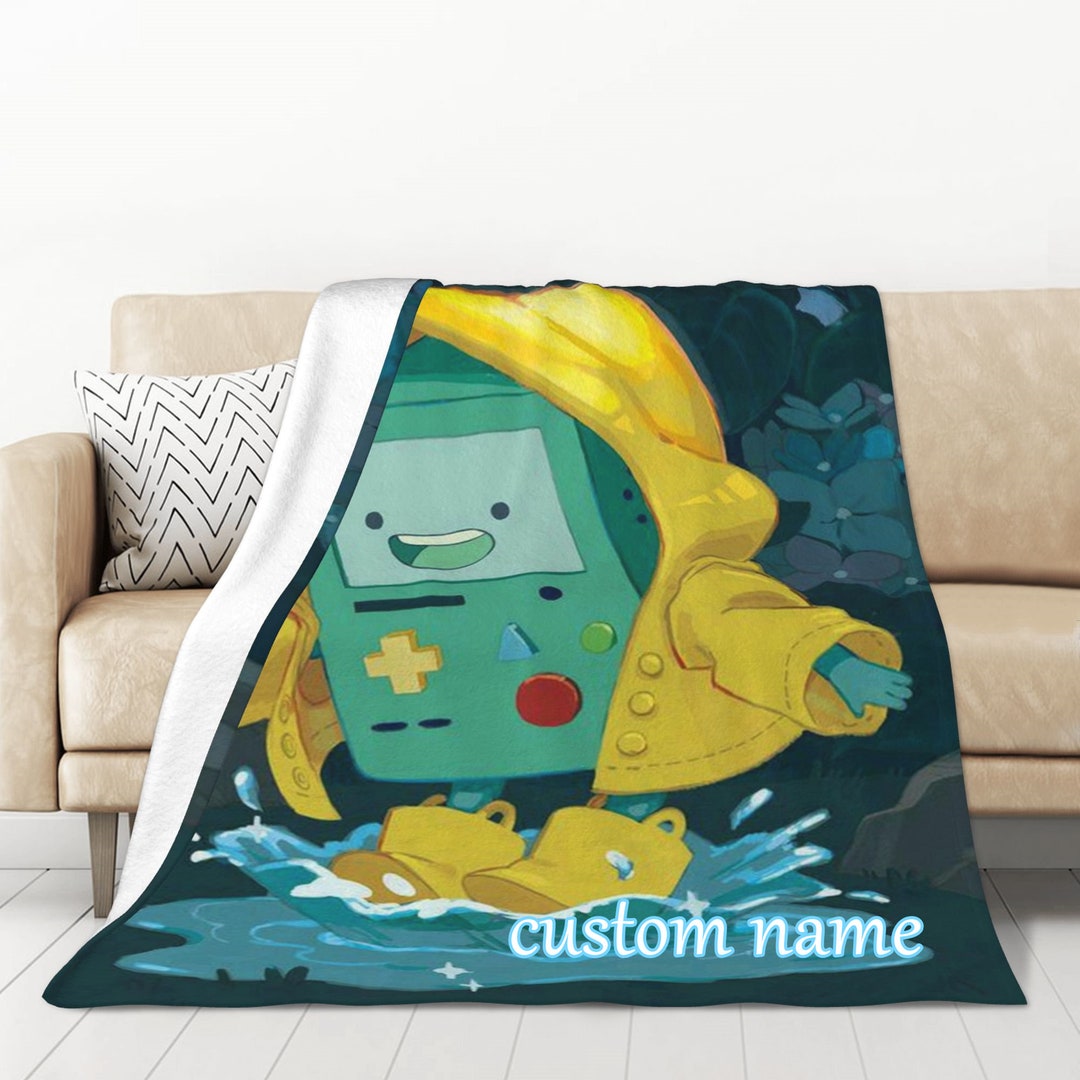 Custom Name Blanket BMO Tapestry Personalized Blankets Etsy