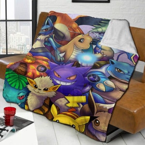 Custom Name DIY Pokemon Pikachu 3D Printed Blankets For On Bed Sofa Home Boys Baby Gift