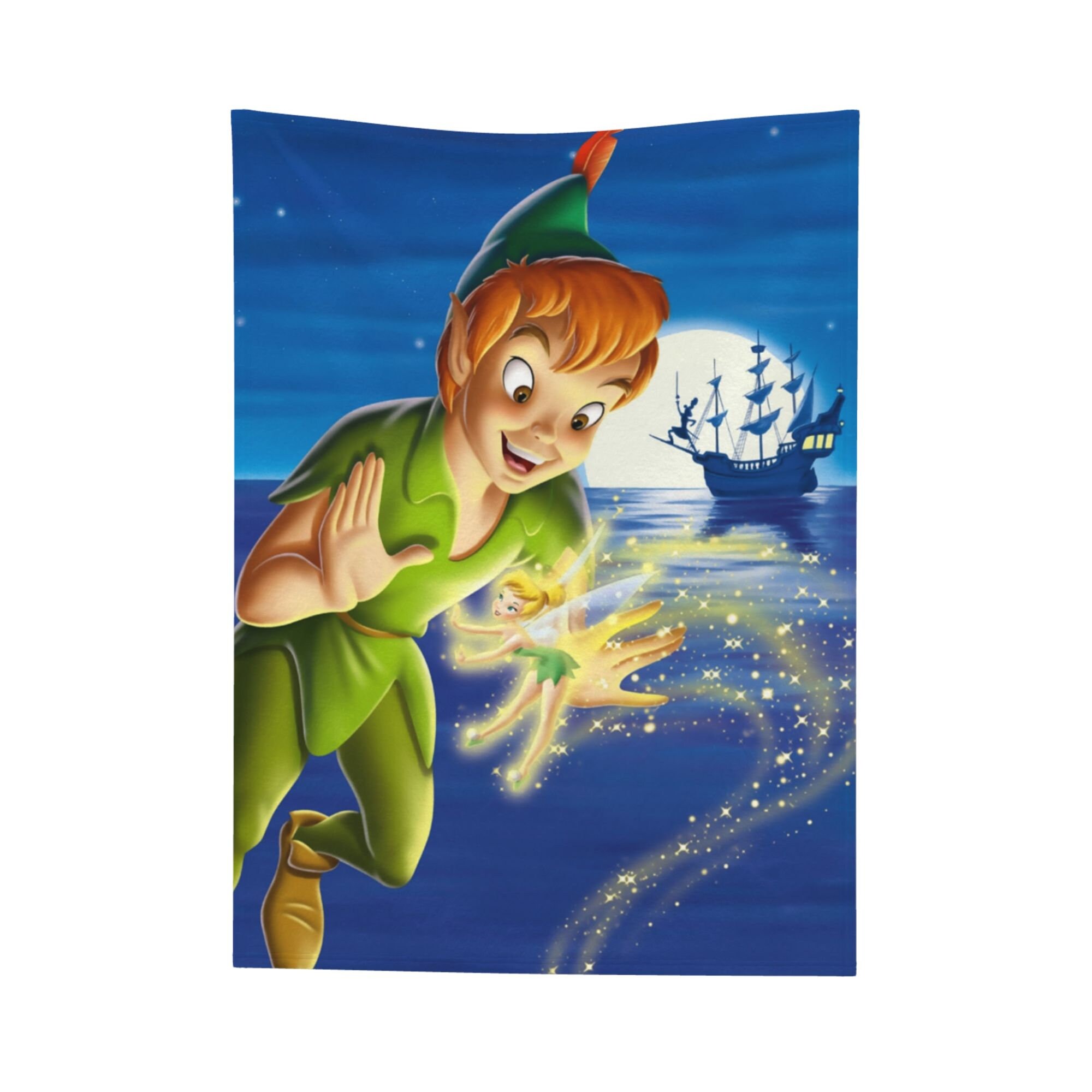 Custom Name Blanket Disney Peter Pan Tapestry Personalized Etsy