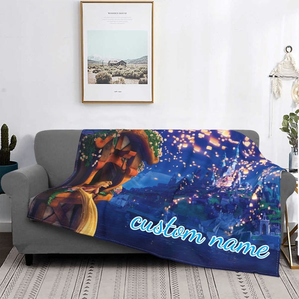 Tangled Personalized Baby Blanket Etsy