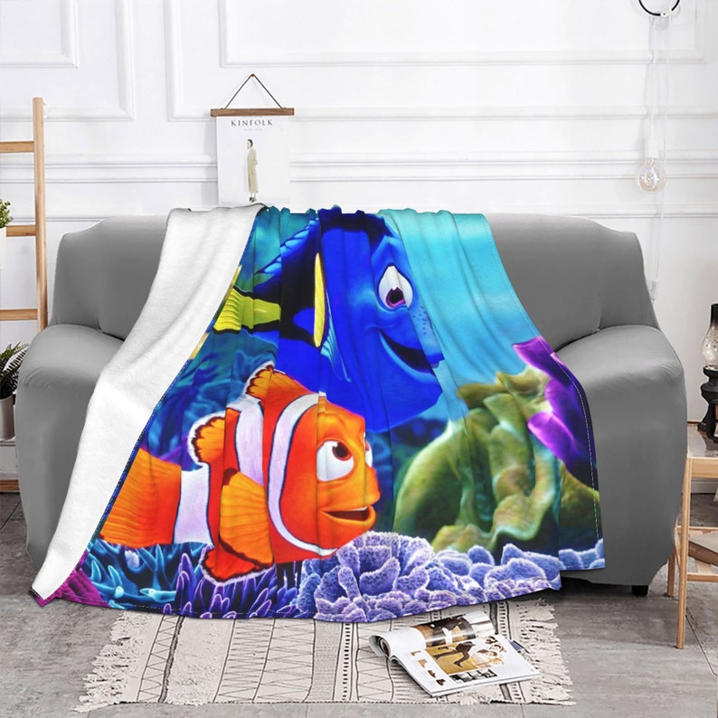 Custom Name Blanket Disney Finding Nemo Tapestry Personalized Etsy