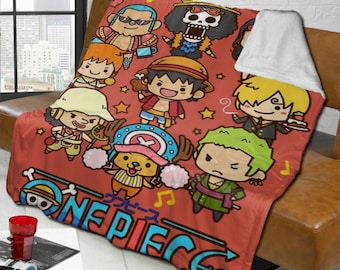 Custom Name Blanket Anime One Piece Tapestry Personalized Blankets Birthday Gift Customized DIY
