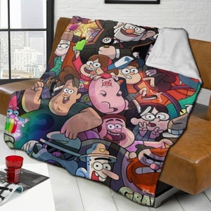 Couverture avec nom personnalisé Disney dessin animé gravité tombant tapisserie couvertures personnalisées cadeau d'anniversaire bricolage personnalisé