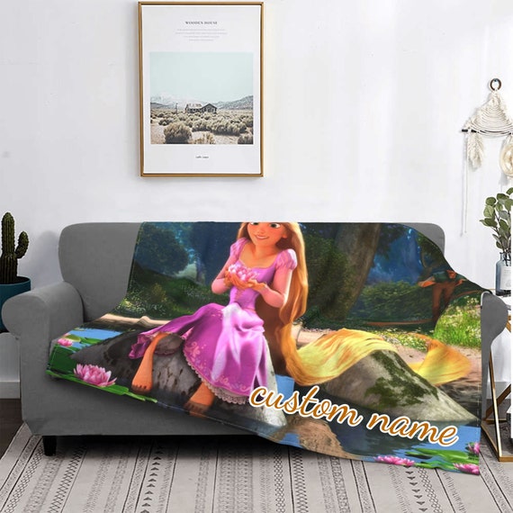 Custom Name Blanket Disney Tangled Tapestry Personalized Blankets