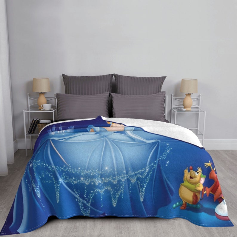 Custom Name Blanket Disney Cinderella Tapestry Personalized Etsy