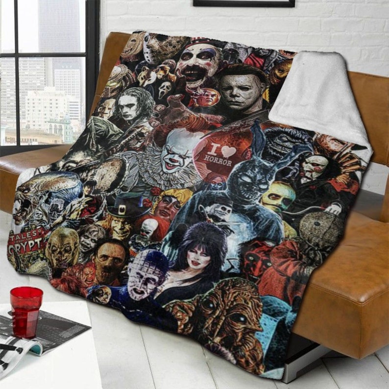 Custom Name Blanket Horror Movies Tapestry Personalized Etsy