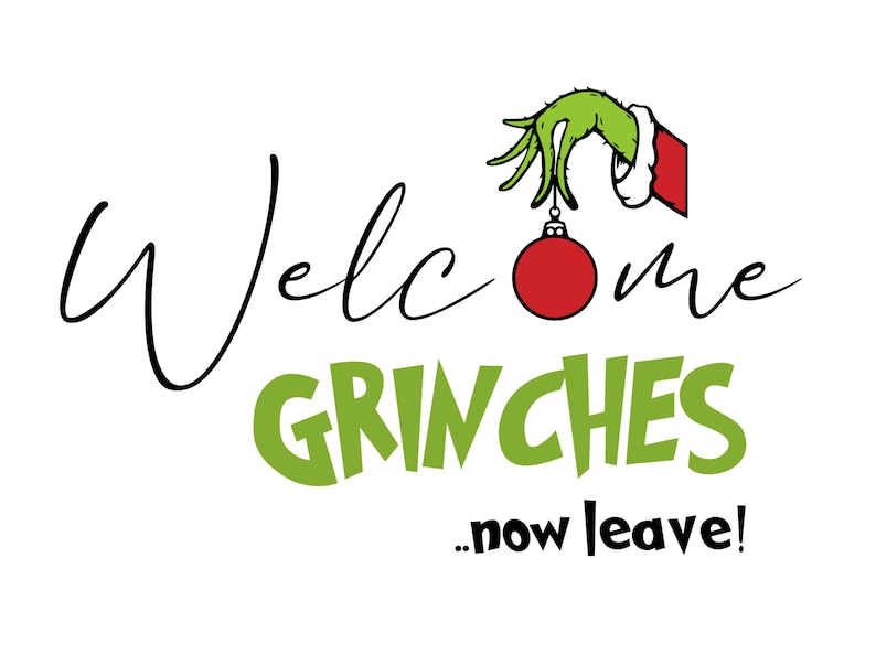 Grinches Door Sign Grinch Door Hanger Christmas SVG Etsy