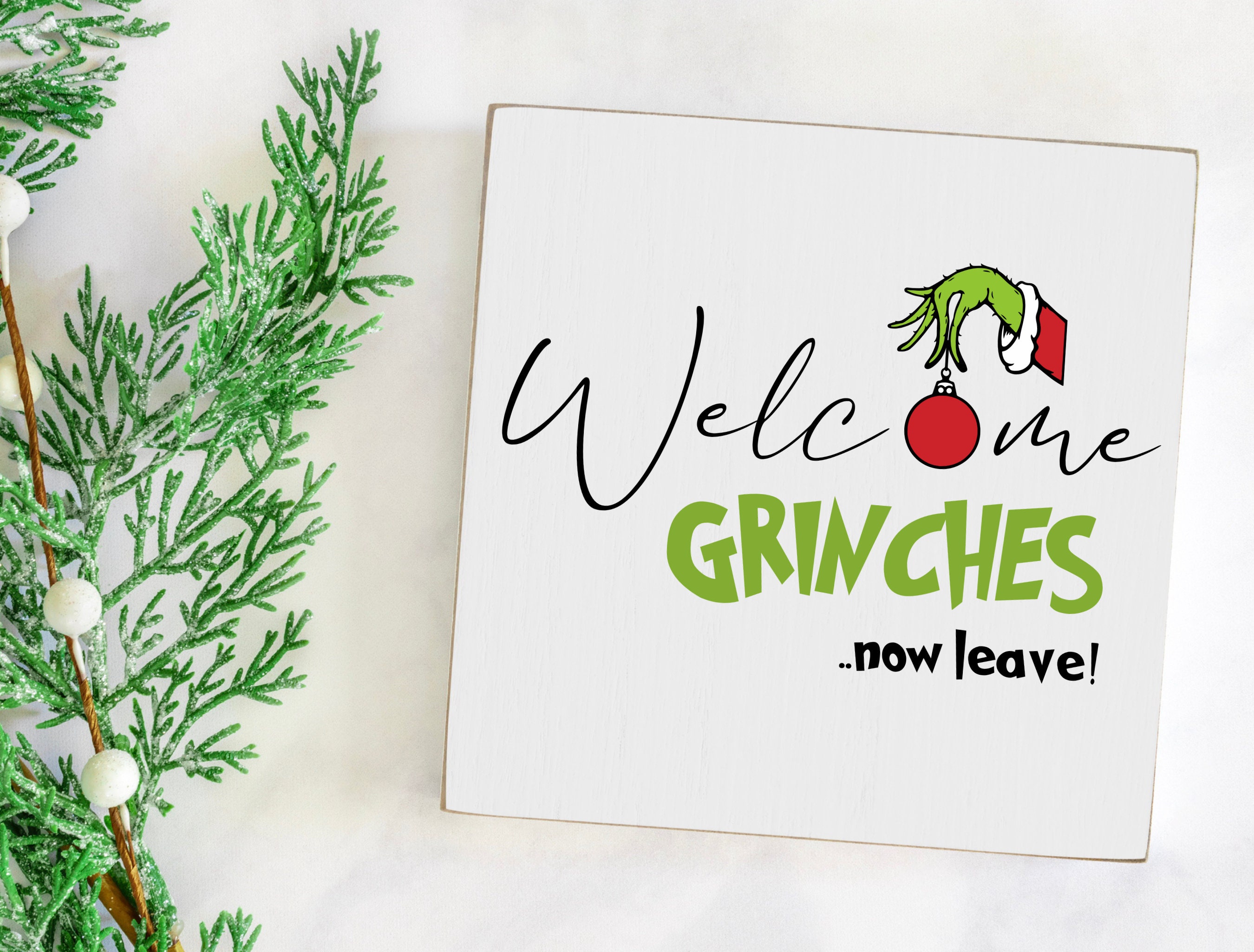 Grinches Door Sign Grinch Door Hanger Christmas SVG Etsy UK