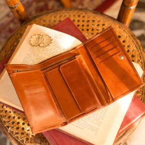 Personalised Brown Leather Wallet For Women, Ladies Fashion Leather Purse, Birthday Anniversary Gift From Him