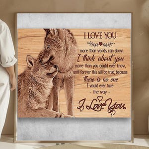 Wolf Couplᴇ Wolf Lover Eu te amo mais do que qualquer coisa que você possa mostrar Eu penso em você mais do que você poderia saber Eu te amo