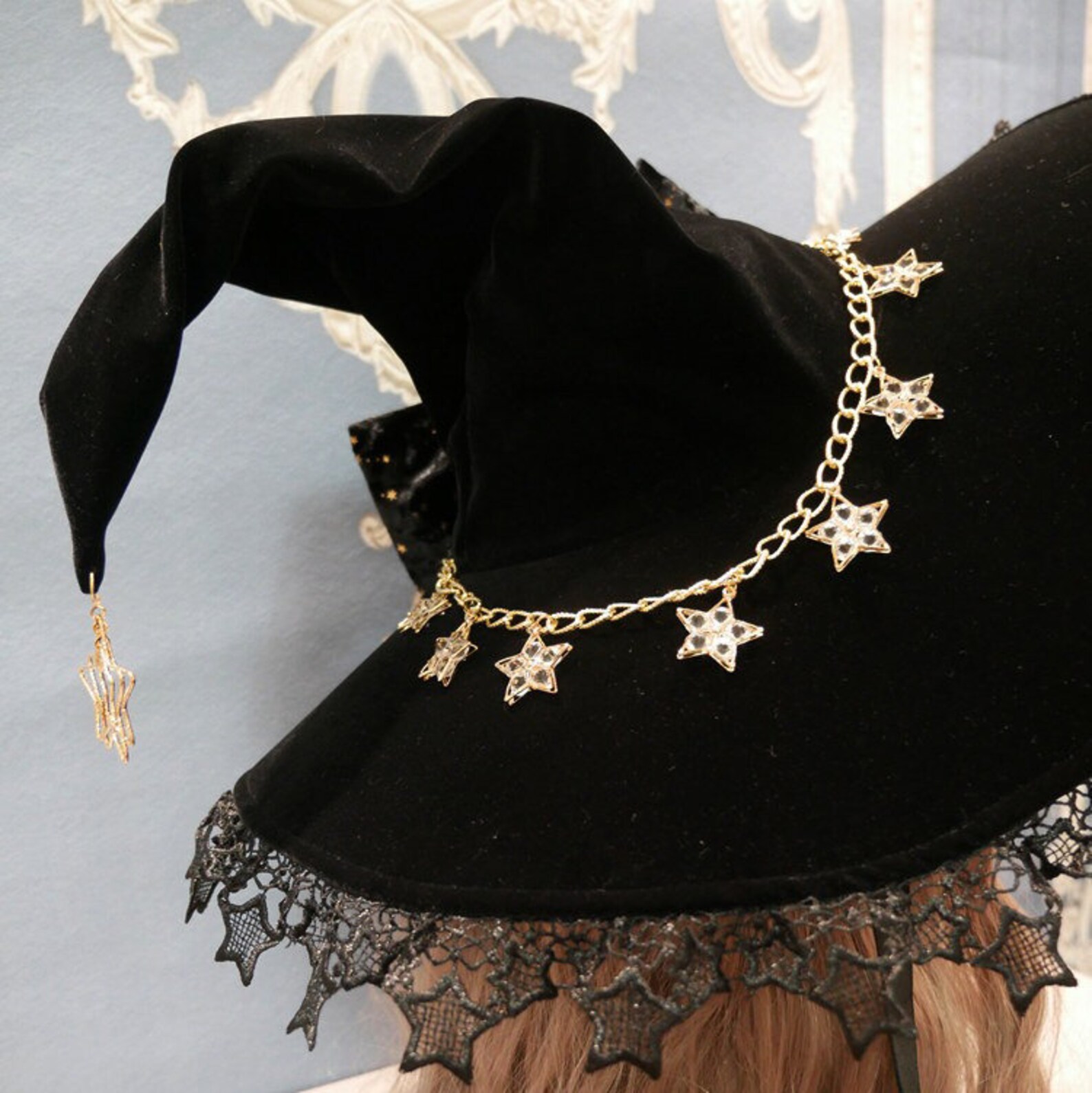 Women's Witch Hat Halloween Black Hats Fashion Gothic Hat Etsy