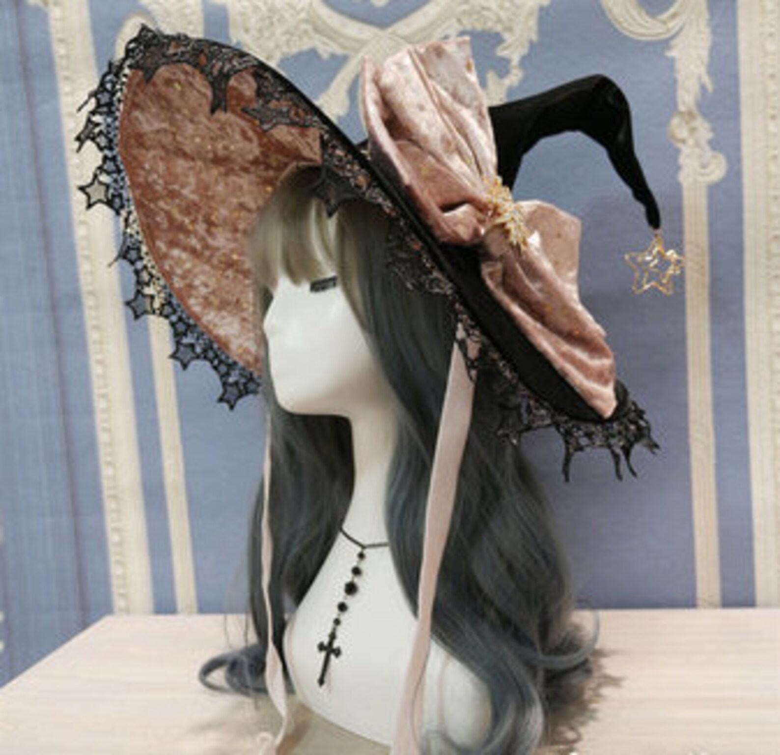 Women's Witch Hat Halloween Black Hats Fashion Gothic Hat Etsy