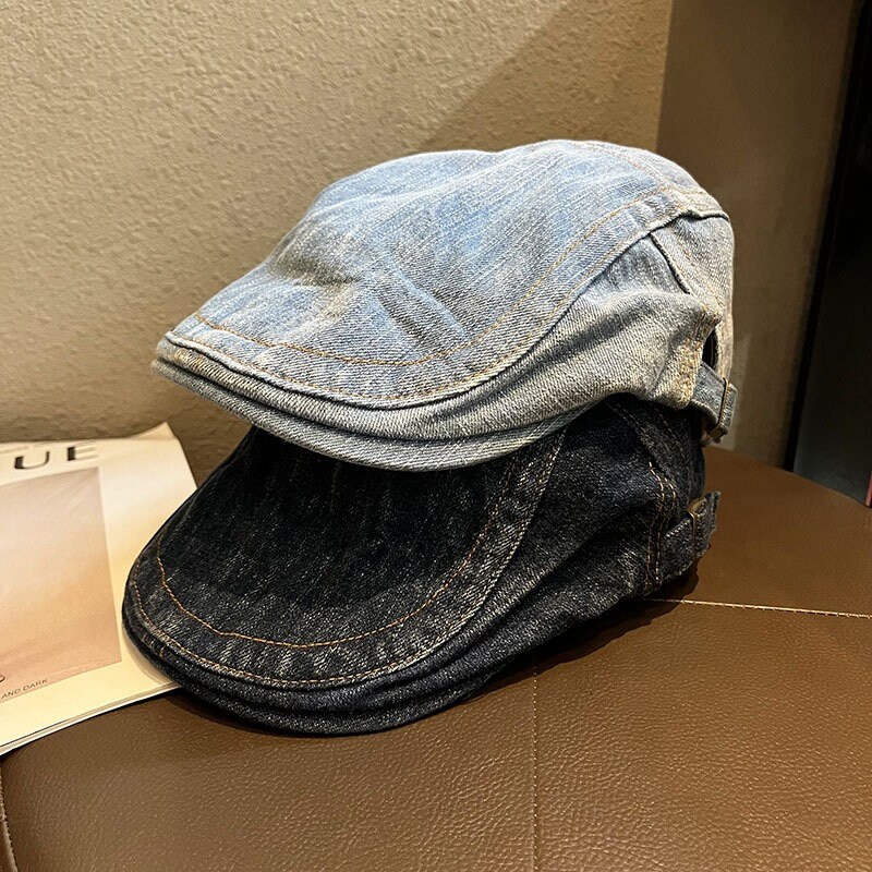 Denim Newsboy Hat - Etsy Canada