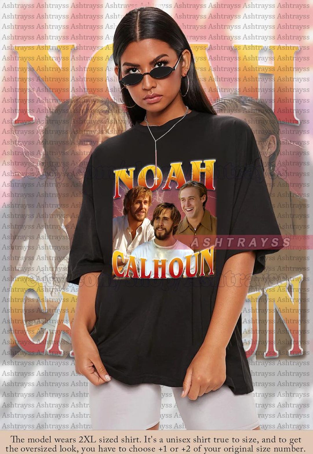 Ryan Gosling as Noah Calhoun Vintage Bootleg Tee, Noah Calhoun Shirt ...