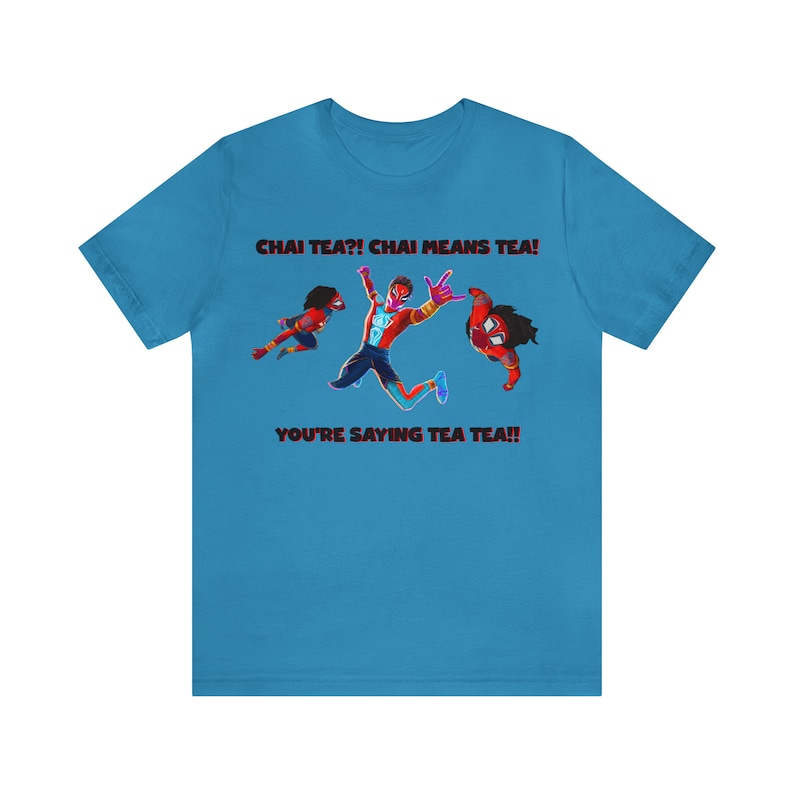 Pavitr Prabhakar Chai tea camiseta divertida, Spider-Man India Spider-Man: Across the Spider-Verse Tee, camiseta de Spider-Man imagen 2
