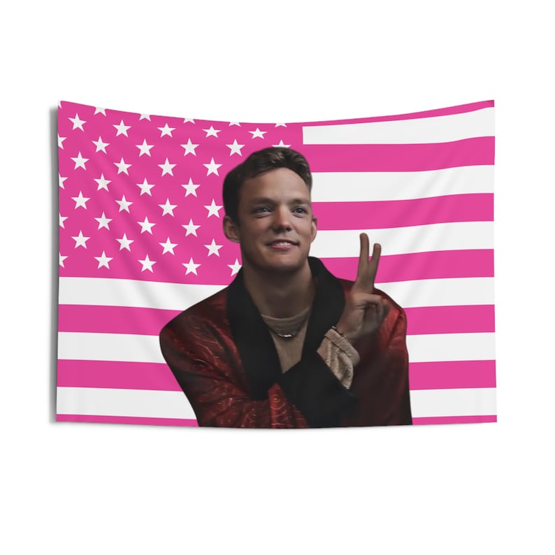 Stu Machar Robe Stu Macher Red Robe Flag, Stu Macher Indoor Wall Tapestries, Matthew ...