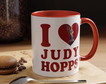 I love Judy Hopps Accent Coffee Mug (11oz), Judy Hopps Zootopia mug