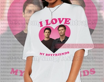 Nathan and Lucas I love my boyfriends t-shirt, Scott Brothers Chad Michael Murray as Lucas Scott sweatshirt, Nathan Scott tee
