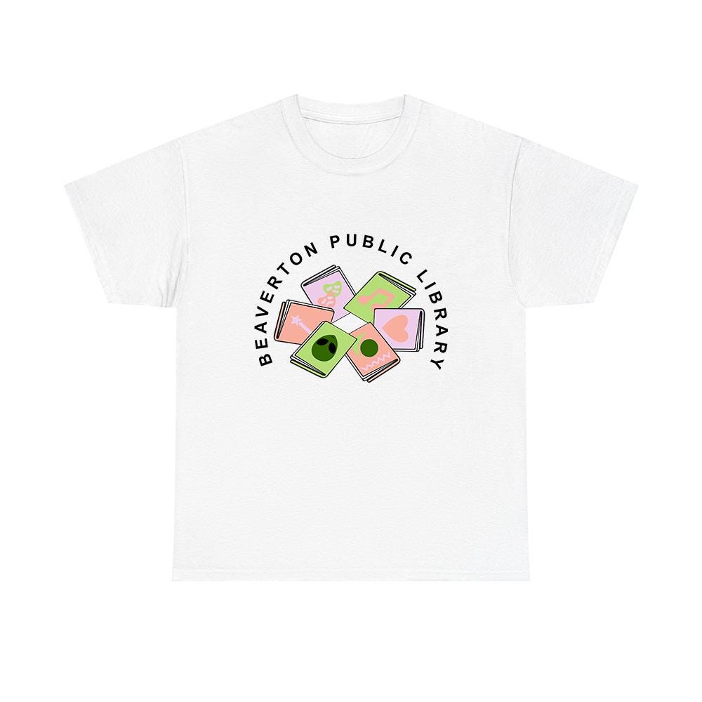 Beaverton Public Library Tee, Mabel the Beaver Shirt, Mabel