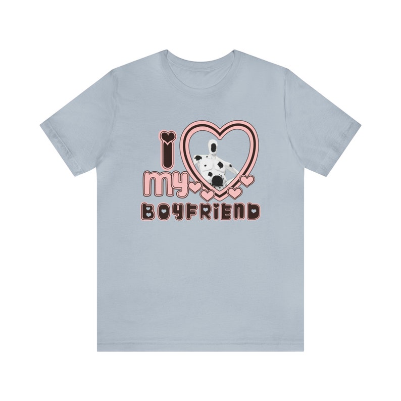 The Spot I love my boyfriend tee, Jonathan Ohnn Spot Spider-Man: Across the Spider-Verse Tee Light Blue