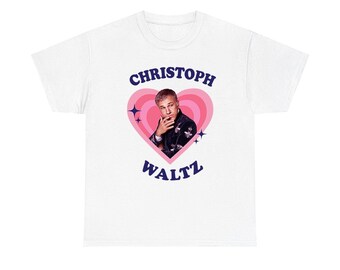 Camiseta retro con corazón de Christoph Waltz