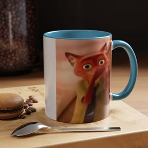 Nick Wilde Scuba meme Accent Coffee Mug (11oz), Funny Zootopia Meme image 7