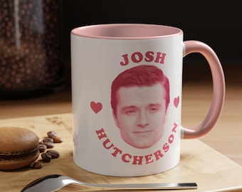 Pink Josh Hutcherson Accent Coffee Mug (11oz)
