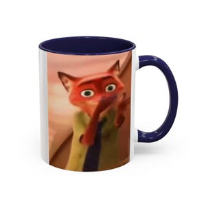 Nick Wilde Scuba meme Accent Coffee Mug (11oz), Funny Zootopia Meme image 10