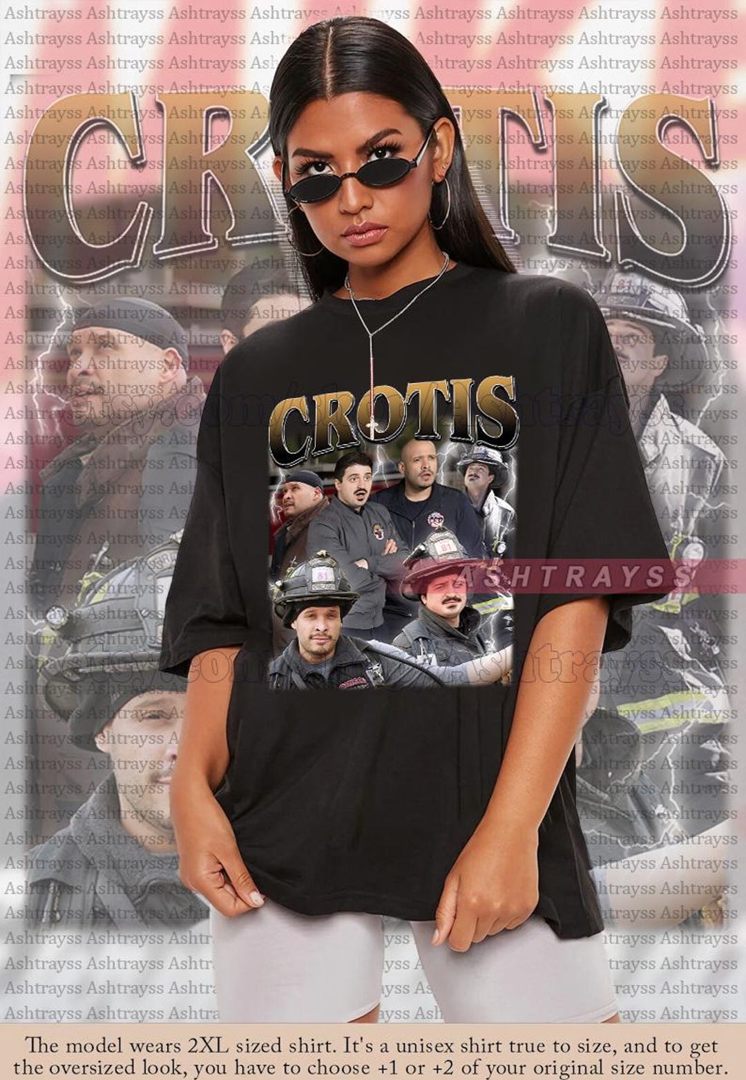Crotis Chicago Fire Vintage Bootleg Tshirt, Cruz and Otis Vintage