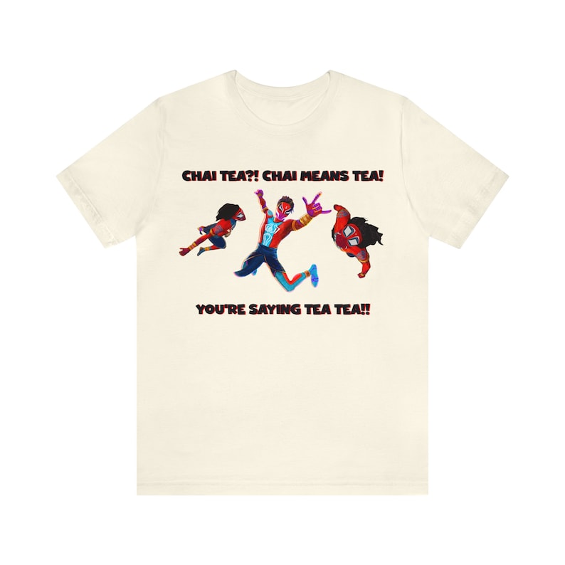 Pavitr Prabhakar Chai tea camiseta divertida, Spider-Man India Spider-Man: Across the Spider-Verse Tee, camiseta de Spider-Man imagen 1