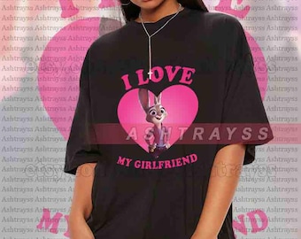 Judy Hopps I love my girlfriend shirt, Judy Hopps Zootopia sweatshirt