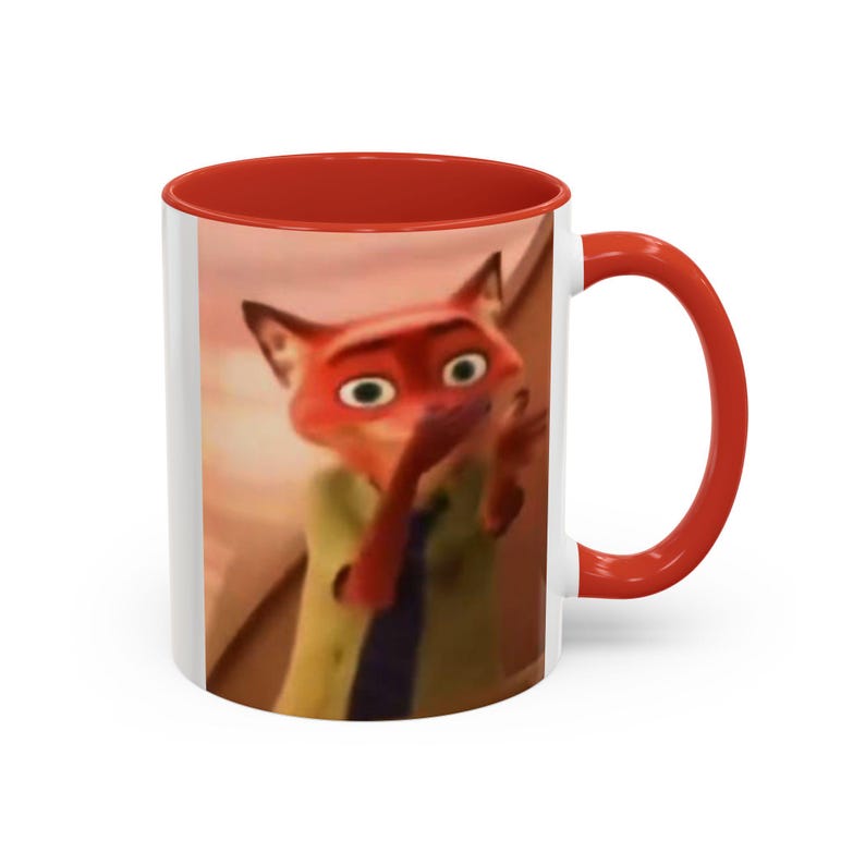 Nick Wilde Scuba meme Accent Coffee Mug (11oz), Funny Zootopia Meme image 12