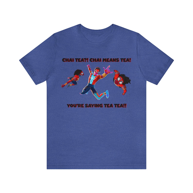 Pavitr Prabhakar Chai tea camiseta divertida, Spider-Man India Spider-Man: Across the Spider-Verse Tee, camiseta de Spider-Man imagen 4