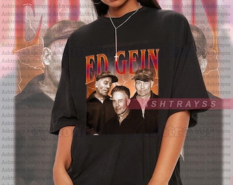 Ed Gein vintage bootleg skjorta, Ed Gein t-shirt, Edward Theodore Gein Tee, Ed Gein tröja