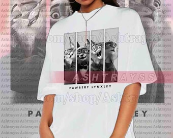 Camisa vintage en blanco y negro de Pawbert, suéter, camiseta Pawbert Lynxley de Zootopia, sudadera