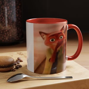 Nick Wilde Scuba meme Accent Coffee Mug (11oz), Funny Zootopia Meme image 6