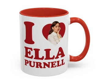 I heart Ella Purnell Accent Mug, Ella Purnell Accent mug, Ella Purnell Mug