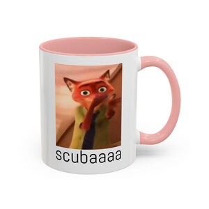 Scuba meme Accent Coffee Mug (11oz), Funny Nick Wilde Zootopia Meme image 11