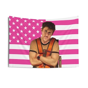 Ryan Gosling as Ryland Grace Cross Arms Pink Flag Tapestries, Ryan Gosling PHM Flag