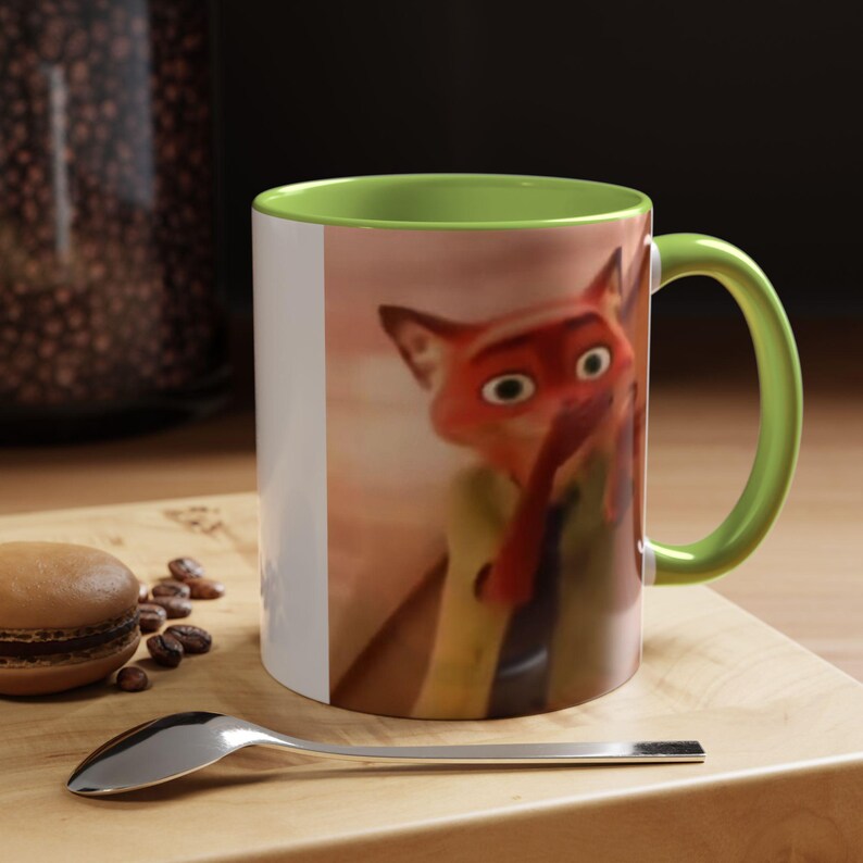Nick Wilde Scuba meme Accent Coffee Mug (11oz), Funny Zootopia Meme image 9