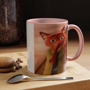 Nick Wilde Scuba meme Accent Coffee Mug (11oz), Funny Zootopia Meme image 2
