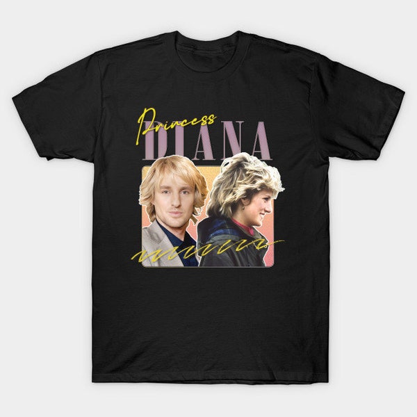 Chemise Graphic Princess Diana Owen Wilson Funny Meme