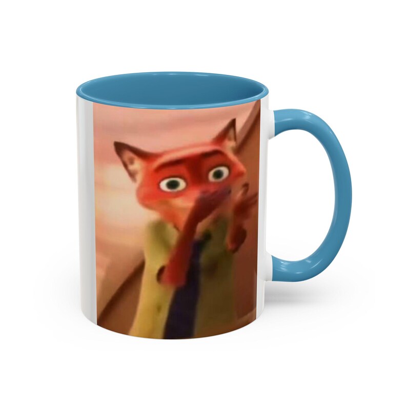 Nick Wilde Scuba meme Accent Coffee Mug (11oz), Funny Zootopia Meme image 13