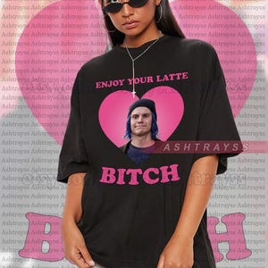 Evan Peters Enjoy your latte, bitch tee