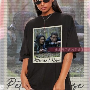 Peter and Rose polaroid photo tee, Luciane Buchanan as Rose Larkin Sweatshirt, Gabriel Basso as Peter t-shirt