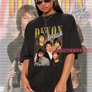 Devon Bostick vintage bootleg tee, Devon Bostick vintage bootleg sweatshirt