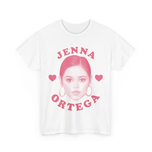 Jenna Ortega pink heart tee