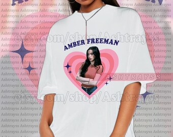Amber Freeman - Mikey Madison retro hjärtformad t-shirt, Amber Freeman sweatshirt