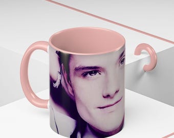 Josh Hutcherson Whistle meme Accent Coffee Mug (11oz)