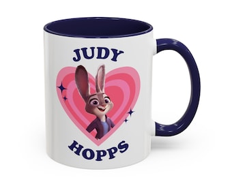 Taza con detalles de Judy Hopps, taza de Judy Hopps de Zootopia